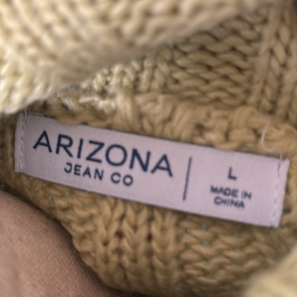 New women’s green Sz L cowl neck knit crop casual long sleeves oversized sweater - Picture 10 of 11